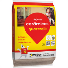 Rejunte Quartzolit Cinza Artico 1Kg - Kit C/15 Saco