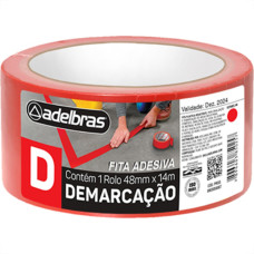 Fita Ades Demarcacao Adelbr Vermelho 48Mmx14M