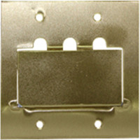 Espelho Placa P/Piso Metal 4X4 Rj11/Rj45 Stamp