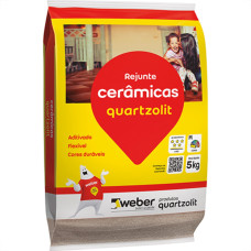 Rejunte Quartzolit Preto.Grafite 5K - Kit C/6 Saco