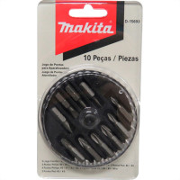 Jogo Ponteira Makita 10Pc Fenda/Phillips