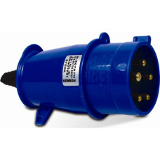 Plug Steck 2P+T 16A 200/250V 6H Azul 3076