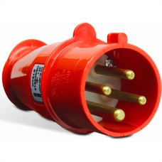 Plug Steck 2P+T 32A 380/440V 9H Vermelho 3279