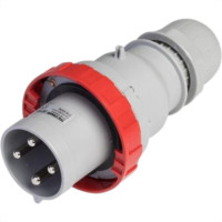 Plug Steck 3P+T 63A 380/440V 6H Vermelho 4576