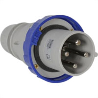 Plug Steck 3P+T 63A 200/250V 9H Azul 4579