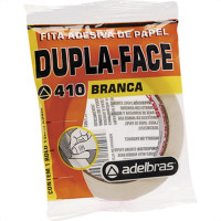 Fita Branca Papel Dupla-Face Adelbras 12Mmx30Mt