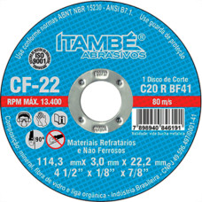 Disco Corte Itambe Refr 4.1/2X7/8 Cf22