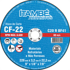 Disco Corte Itambe Refr 2T 9X7/8 Cf22