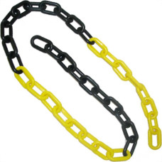 Corrente Pvc 08Mm C/10Mt Amarelo/Preto Metasul