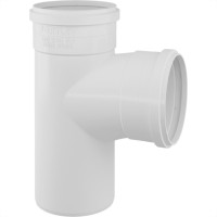 Tee Esgoto Fortlev 50 X 50 Branco - Kit C/10 Unidades