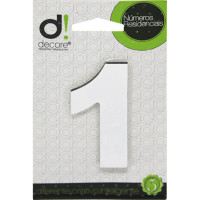 Numero Alum Espelhado Apto 1 Decore 7Cm