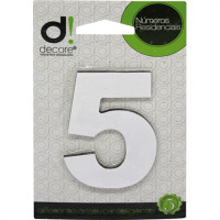 Numero Alum Espelhado Apto 5 Decore 7Cm