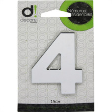 Numero Alum Espelhado 15Cm Decore 4