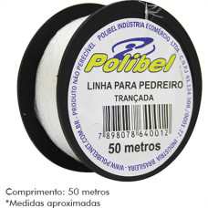 Linha Pedreiro Polibel Trançada C/ 50Mt - Kit C/12 Unidades