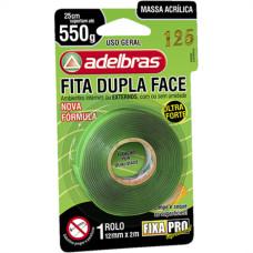 Fita Dupla-Face Adelbras F.Pro Verde 12Mmx2