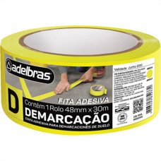 Fita Ades Demarcacao Adelbr Amarelo 48Mmx30M