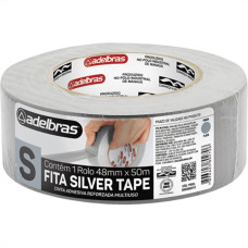 Fita Silver Tape Adelbras Cinza 48Mmx50M