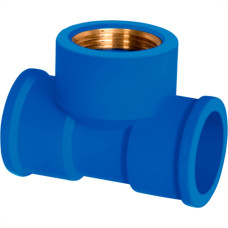 Tee Azul Corr Plastik 3/4 X 3/4 - Kit C/25 Unidades