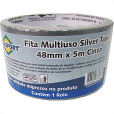 Fita Silver Tape Brasfort Cinza 48Mmx05M