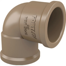 Cotovelo Fortlev PVC Liso Liso L 2 X90 Marrom