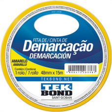 Fita Ades Demarcacao Tekbond Amarelo 48Mmx15M