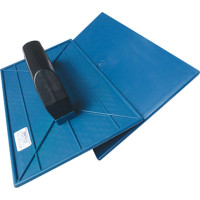 Desempenadeira Pvc Emave Azul Lisa 16X28 - Kit C/6 Unidades