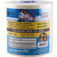 Fita Crepe Nastro 24Mm X 50Mt - Kit C/8 Unidades