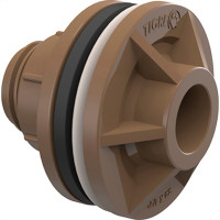 Adaptador  C/Flange Pvc Tigre 3/4 Marrom