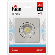 Spot Emb.05W Led 6000K Quad Kian