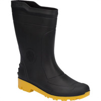 Bota Pega Forte Preto/Amarelo Cano Medio N.44