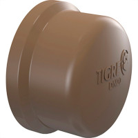 Caps Tigre PVC Liso Liso 1/2 Marrom