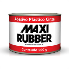 Massa Plastica 500Gr Maxi Rubber Cinza