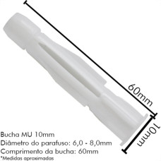 Bucha Fix.Sfor Mu 10 C/250 P/Tijolo Fur