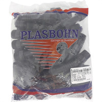 Adaptador Rosca Externa Plasbohn 1/2 Preto - Kit C/50 Unidades