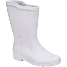 Bota Pega Forte Branco Cano Medio N.43