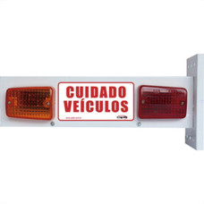 Sinaliz P/Garag Capte C/Led Bivolt Alum Branco