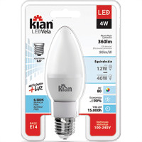 Lampada Led Vela Lt 4,0W 6500K E14-27 Kian