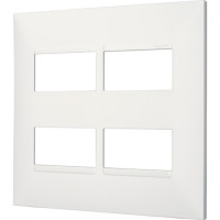 Espelho Placa Pial Plus+ Branco 4X4 4Mod.Dist 618514Bc