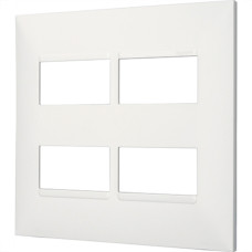 Espelho Placa Pial Plus+ Branco 4X4 4Mod.Dist 618514Bc