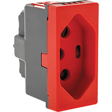 Modulo Pial Plus+ 1Tomada 20A 615079 Vermelho