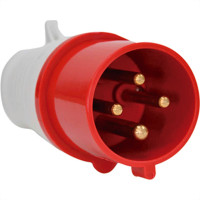 Plug Jng 3P+T 16A 380V 6H Vermelho Mgi-014