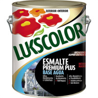 Tinta Esmalte. Base Agua Galao 3,6 Litros  Lukscolor Branco.Brilh.