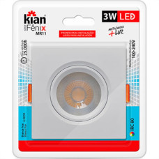 Spot Emb.03W Led 6000K Quad Kian