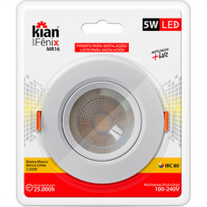 Spot Emb.05W Led 3000K Red Kian