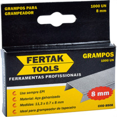 Grampo P/Grampeador Fertak 08Mm C/1000