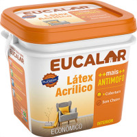 Latex Eucalar Acri Fosco Galao 3,6 Litros Perola