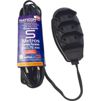 Extensao Naticon Pl 0,75 05Mt Preto