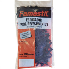 Espacador Piso Famastil 1,5Mm Preto C/100