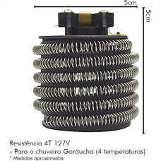 Resistencia Hydra Corona Ducha Gord 4T 127V