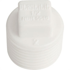 Plug Plastilit Rr 1/2 X 1/2 Branco - Kit C/50 Unidades